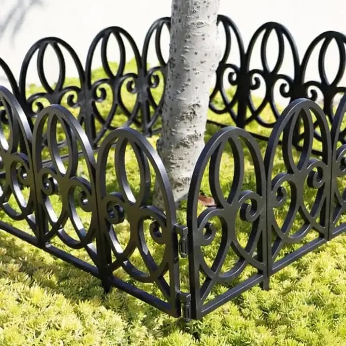 Nouvelle clôture décorative de jardin, barrière extérieure antirouille en fil métallique pour aménagement paysager, clôtures pliantes pour patio, barrière pour parterres de fleurs