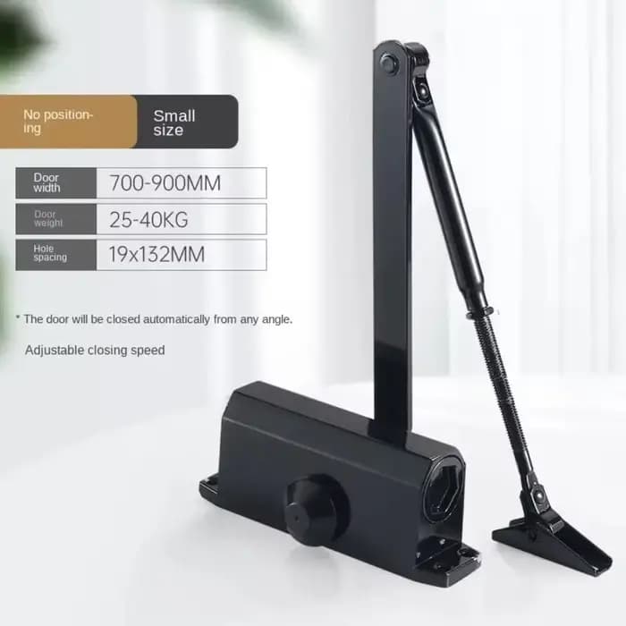 Nouveau Ferme-porte automatique vitesse réglable 25KG à 85KG support de protection tampon de fermeture souple