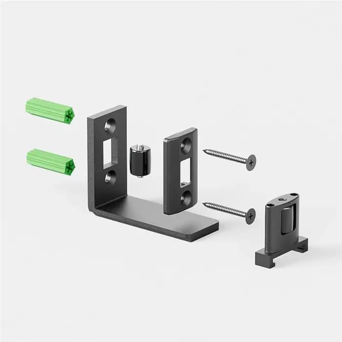Installation sans effort de rail de porte coulissante réglable pour toute guide